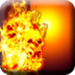 flame skull android application logo